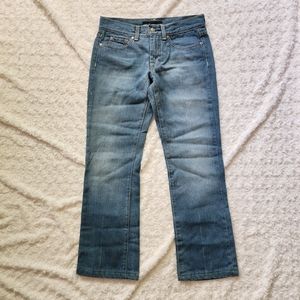 Bebe Womens Medium Wash Lowrise Denim Jeans Size 2